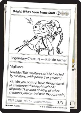 【ENG】■エンブレムなし■《Brigid, Who's Seen Some StuffPlay Test Card》[Mystery Booster Playtest Cards]