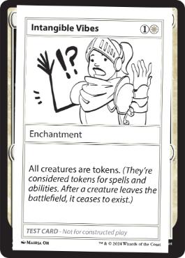 【ENG】■エンブレムなし■《Intangible VibesPlay Test Card》[Mystery Booster Playtest Cards]