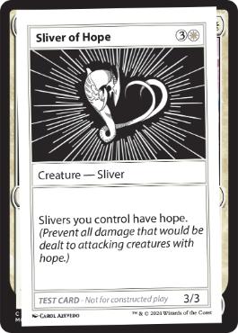 【ENG】■エンブレムなし■《Sliver of HopePlay Test Card》[Mystery Booster Playtest Cards]