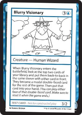 【ENG】■エンブレムなし■《Blurry VisionaryPlay Test Card》[Mystery Booster Playtest Cards]