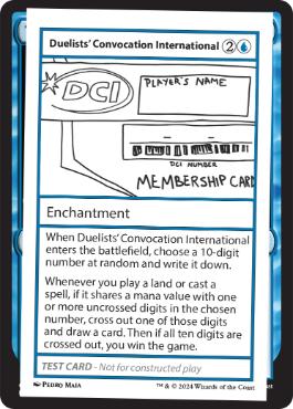 【ENG】■エンブレムなし■《Duelists' Convocation InternationalPlay Test Card》[Mystery Booster Playtest Cards]