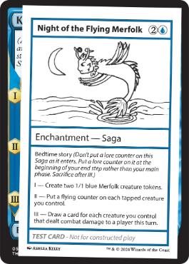 【ENG】■エンブレムなし■《Night of the Flying MerfolkPlay Test Card》[Mystery Booster Playtest Cards]