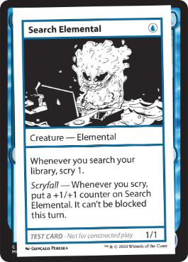 【ENG】■エンブレムなし■《Search ElementalPlay Test Card》[Mystery Booster Playtest Cards]
