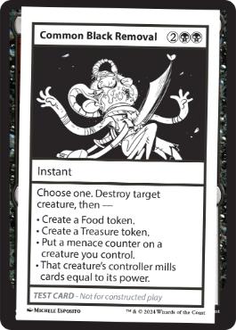 【ENG】■エンブレムなし■《Common Black RemovalPlay Test Card》[Mystery Booster Playtest Cards]
