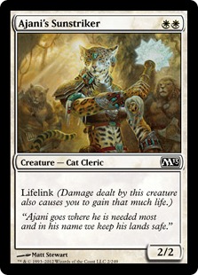 【ENG】【Foil】《アジャニの陽光弾手/Ajani's Sunstriker》[M13]