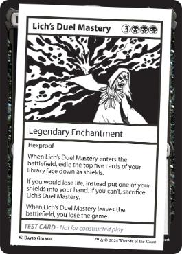 【ENG】■エンブレムなし■《Lich's Duel MasteryPlay Test Card》[Mystery Booster Playtest Cards]
