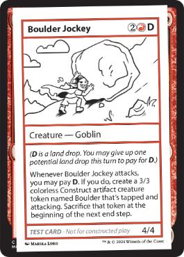 【ENG】■エンブレムなし■《Boulder JockeyPlay Test Card》[Mystery Booster Playtest Cards]
