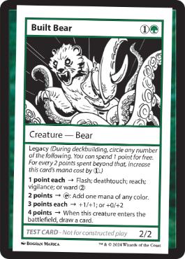 【ENG】■エンブレムなし■《Built BearPlay Test Card》[Mystery Booster Playtest Cards]