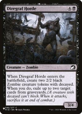 【ENG】《戦墓の大群/Diregraf Horde》[PWシンボル付き再版]