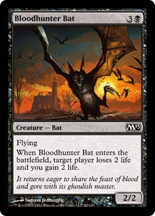 【ENG】【Foil】《血狩りコウモリ/Bloodhunter Bat》[M13]