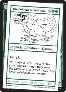 【ENG】■エンブレムなし■《The Colossal DreadmawPlay Test Card》[Mystery Booster Playtest Cards]