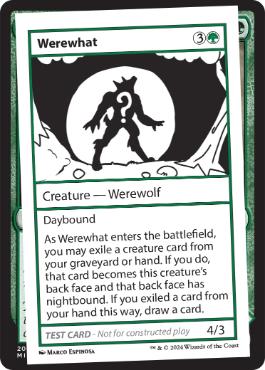 【ENG】■エンブレムなし■《WerewhatPlay Test Card》[Mystery Booster Playtest Cards]