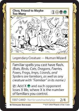【ENG】■エンブレムなし■《Chea, Friend to Maybe Too ManyPlay Test Card》[Mystery Booster Playtest Cards]