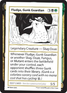 【ENG】■エンブレムなし■《Fludge, Gunk GuardianPlay Test Card》[Mystery Booster Playtest Cards]