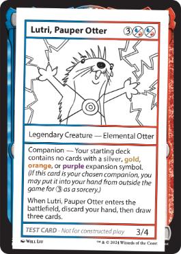 【ENG】■エンブレムなし■《Lutri, Pauper OtterPlay Test Card》[Mystery Booster Playtest Cards]