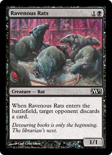 【ENG】【Foil】《貪欲なるネズミ/Ravenous Rats》[M13]