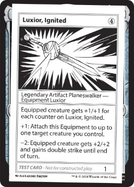 【ENG】■エンブレムなし■《Luxior, IgnitedPlay Test Card》[Mystery Booster Playtest Cards]