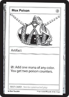 【ENG】■エンブレムなし■《Mox PoisonPlay Test Card》[Mystery Booster Playtest Cards]