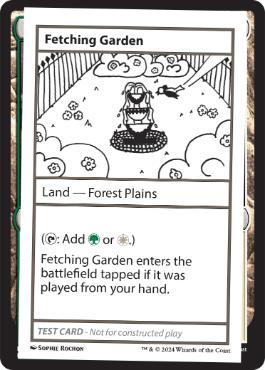 【ENG】■エンブレムなし■《Fetching GardenPlay Test Card》[Mystery Booster Playtest Cards]