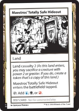 【ENG】■エンブレムなし■《Maestros' Totally Safe HideoutPlay Test Card》[Mystery Booster Playtest Cards]