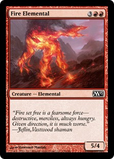 【ENG】【Foil】《炎の精霊/Fire Elemental》[M13]