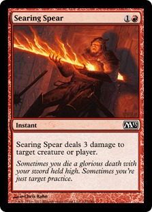 【ENG】【Foil】《灼熱の槍/Searing Spear》[M13]