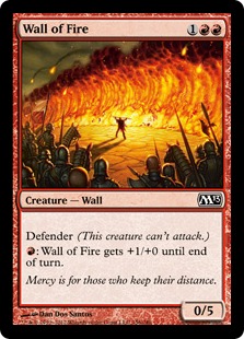 【ENG】【Foil】《炎の壁/Wall of Fire》[M13]