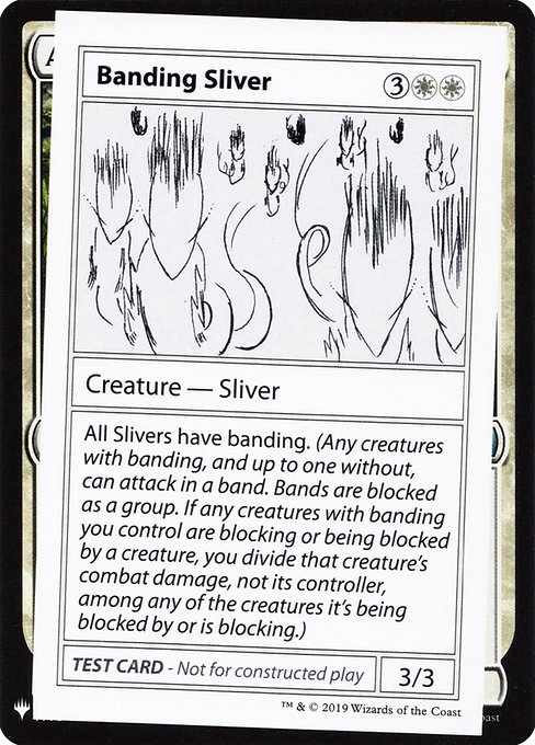 【ENG】■エンブレムあり■《Banding Sliver》[Mystery Booster Playtest Cards]