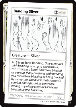 【ENG】■エンブレムなし■《Banding Sliver》[Mystery Booster Playtest Cards]