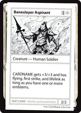 【ENG】■エンブレムなし■《Baneslayer Aspirant》[Mystery Booster Playtest Cards]