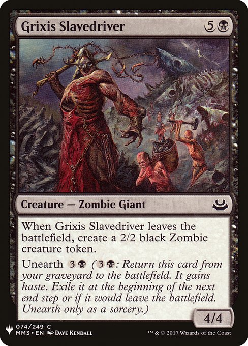 【ENG】《グリクシスの奴隷使い/Grixis Slavedriver》[PWシンボル付き再版]