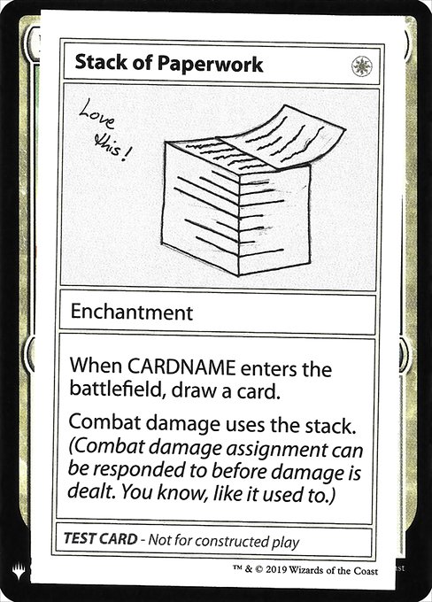 【ENG】■エンブレムあり■《Stack of Paperwork》[Mystery Booster Playtest Cards]