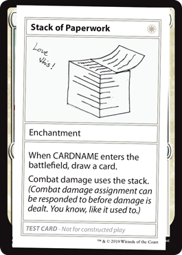 【ENG】■エンブレムなし■《Stack of Paperwork》[Mystery Booster Playtest Cards]