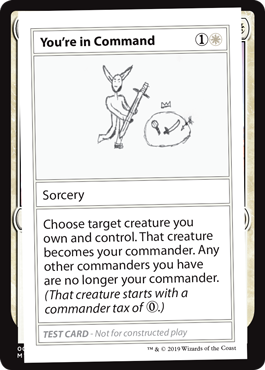 【ENG】■エンブレムなし■《You're in Command》[Mystery Booster Playtest Cards]