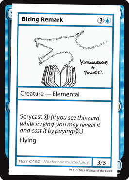 【ENG】■エンブレムなし■《Biting Remark》[Mystery Booster Playtest Cards]