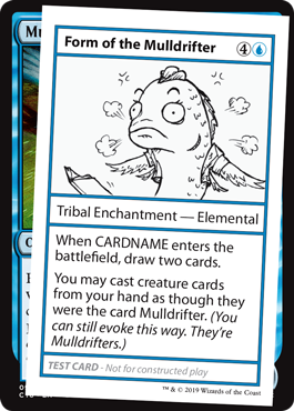 【ENG】■エンブレムなし■《Form of the Mulldrifter》[Mystery Booster Playtest Cards]