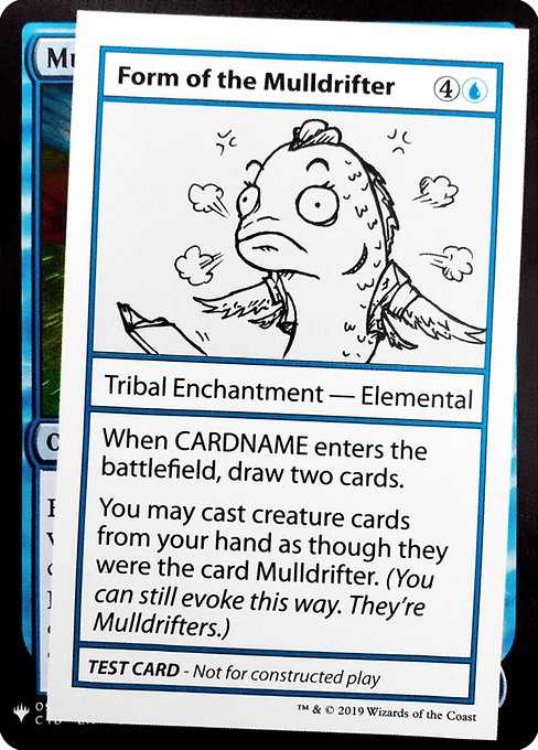 【ENG】■エンブレムあり■《Form of the Mulldrifter》[Mystery Booster Playtest Cards]
