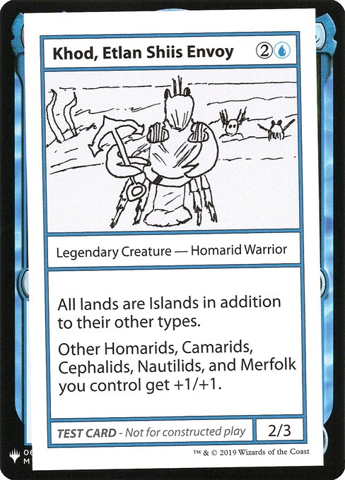 【ENG】■エンブレムあり■《Khod, Etlan Shiis Envoy》[Mystery Booster Playtest Cards]