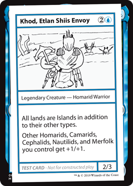 【ENG】■エンブレムなし■《Khod, Etlan Shiis Envoy》[Mystery Booster Playtest Cards]
