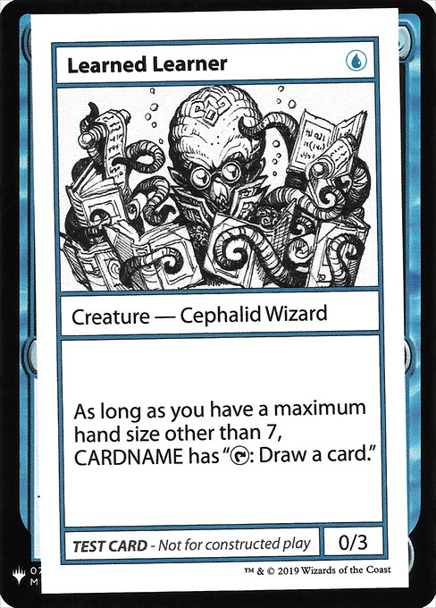 【ENG】■エンブレムあり■《Learned Learner》[Mystery Booster Playtest Cards]