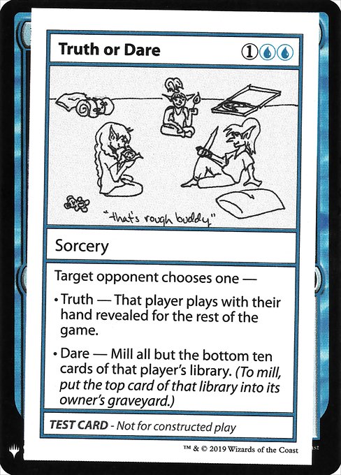 【ENG】■エンブレムあり■《Truth or Dare》[Mystery Booster Playtest Cards]