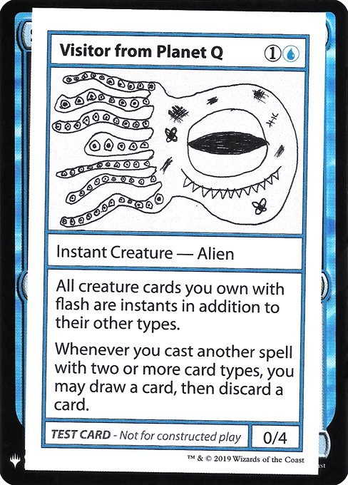 【ENG】■エンブレムあり■《Visitor from Planet Q》[Mystery Booster Playtest Cards]