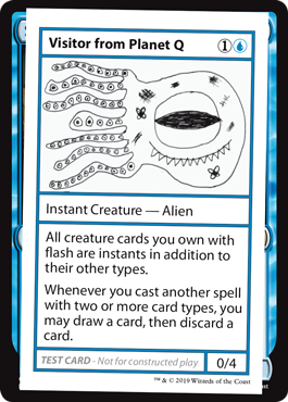 【ENG】■エンブレムなし■《Visitor from Planet Q》[Mystery Booster Playtest Cards]
