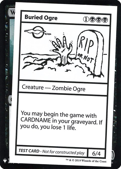 【ENG】■エンブレムあり■《Buried Ogre》[Mystery Booster Playtest Cards]