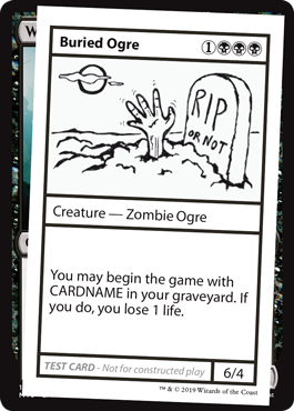 【ENG】■エンブレムなし■《Buried Ogre》[Mystery Booster Playtest Cards]