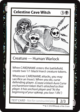 【ENG】■エンブレムなし■《Celestine Cave Witch》[Mystery Booster Playtest Cards]