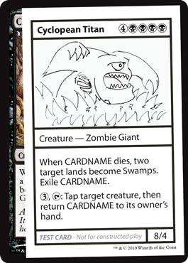 【ENG】■エンブレムなし■《Cyclopean Titan》[Mystery Booster Playtest Cards]