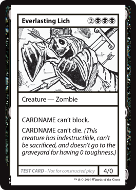 【ENG】■エンブレムなし■《Everlasting Lich》[Mystery Booster Playtest Cards]