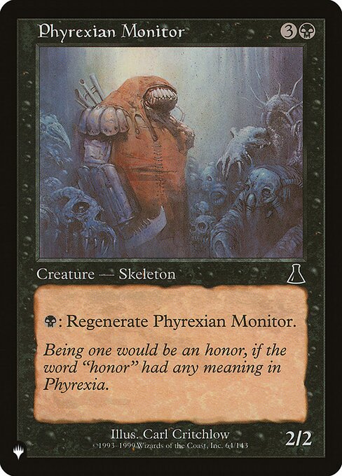 【ENG】《ファイレクシアの監視者/Phyrexian Monitor》[PWシンボル付き再版]