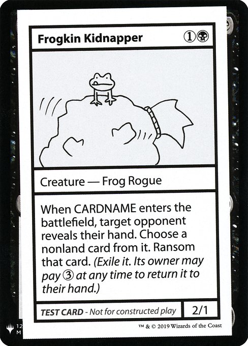 【ENG】■エンブレムあり■《Frogkin Kidnapper》[Mystery Booster Playtest Cards]